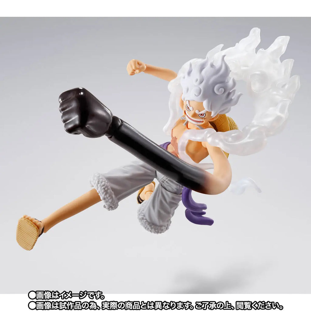 Original BANDAI SHF ONE PIECE Monkey D. Luffy Nika PVC Anime Figures Action Figure Model Toys Christmas Gift