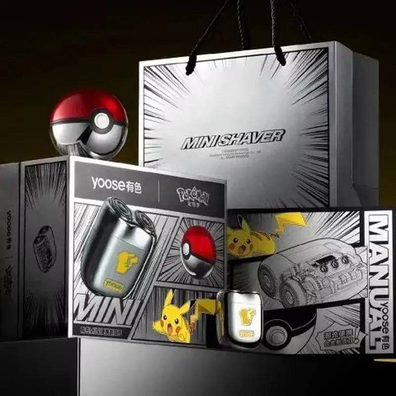 New In Stock Mini2.0 Pokemon Co-Branded Pikachu Anime Peripheral Limited Gift Box Razor Electric Shaver For Boyfriend Gifts
