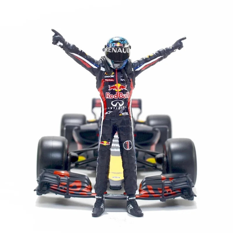 New 1:18 Scale 1Pcs Resin Model Scene Accessory Male Champion Driver Racing Car Racer Action Figure Fist Making Posture Display