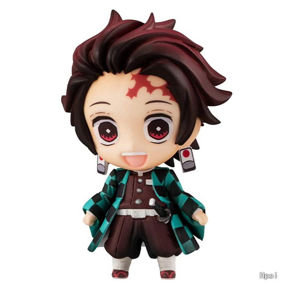 11cm Demon Slayer Kimetsu no Yaiba Anime Figure Kanroji Mitsuri Action Figures PVC Shinazugawa Sanemi Figurine Collection Toys