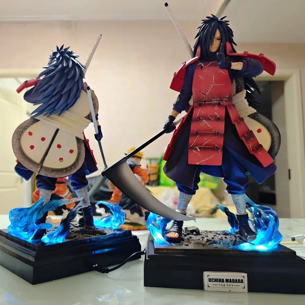 in stock 30cm NARUTO Uchiha Madara PVC Anime Character Model Figure Gifts Desktop Decorat Ornament Birthday toy gift for kids