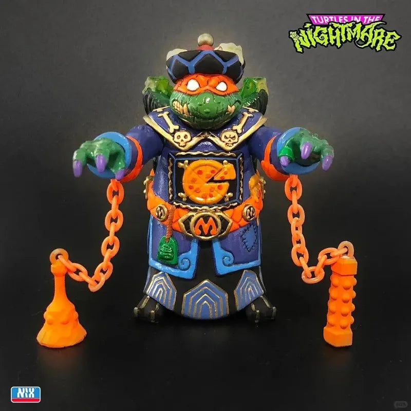 NIX X TURBOPORK Original First Edition Ninja Turtles Halloween Limited Edition Zombie Turtles Michelangelo Exclusive Model Toy