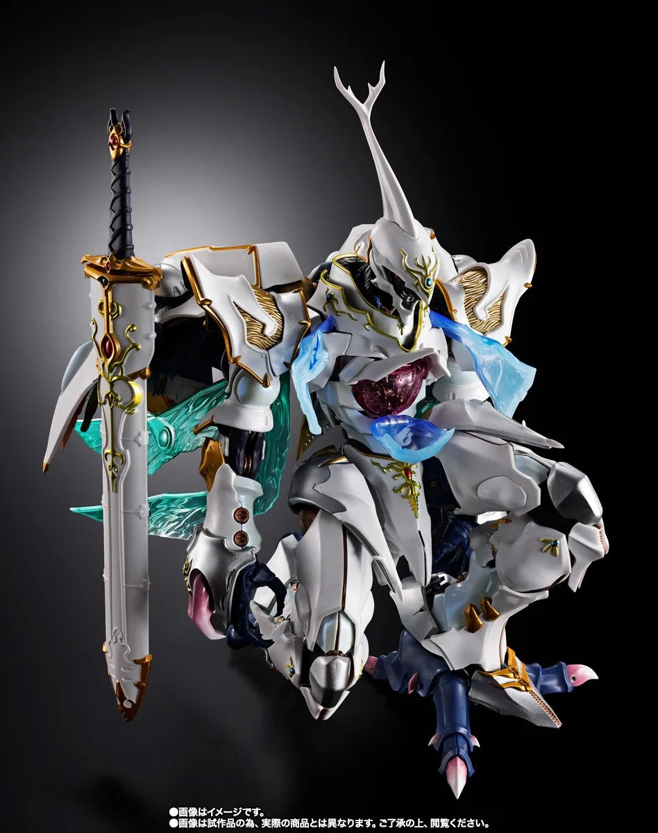In Stock Genuine BANDAI METAL BUILD Dragon Scale Sirbine White Hallows Figure Anime Aura Battler Dunbine Action Model Toy