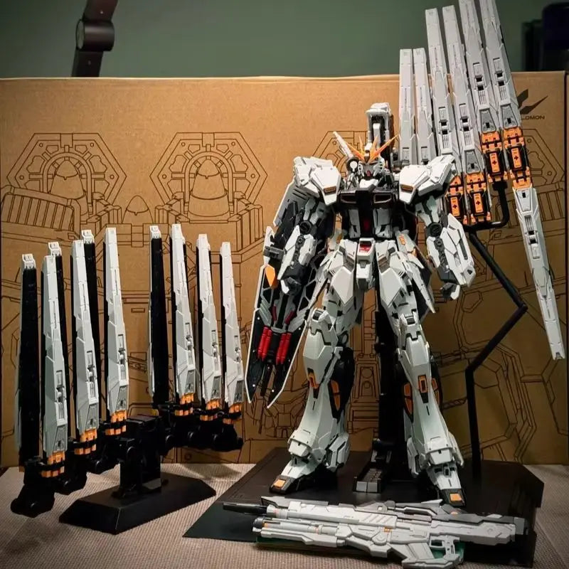 【IN STOCK】NCZZW Model RX-93 Nu Fighter Action Figure CMM GK Style 1/100 Scale Assembly Model Kit 24cm UC Anime Figures Gift