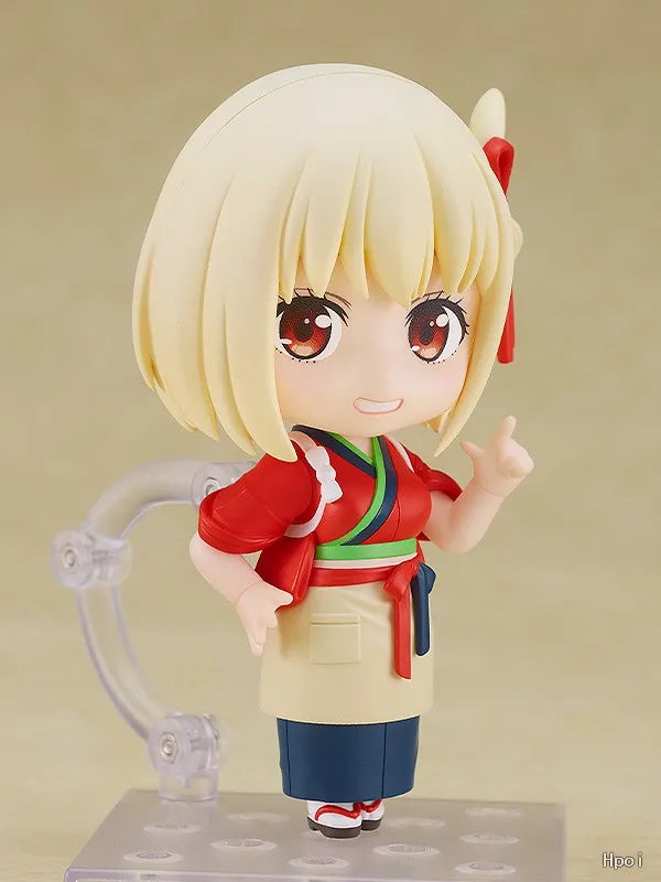 【UA】 GSC Nendoron 2335 Ricolis Nishiki Chishu Rico Rico Coffee Shop Work Clothes Action Figure Model Toy Gift