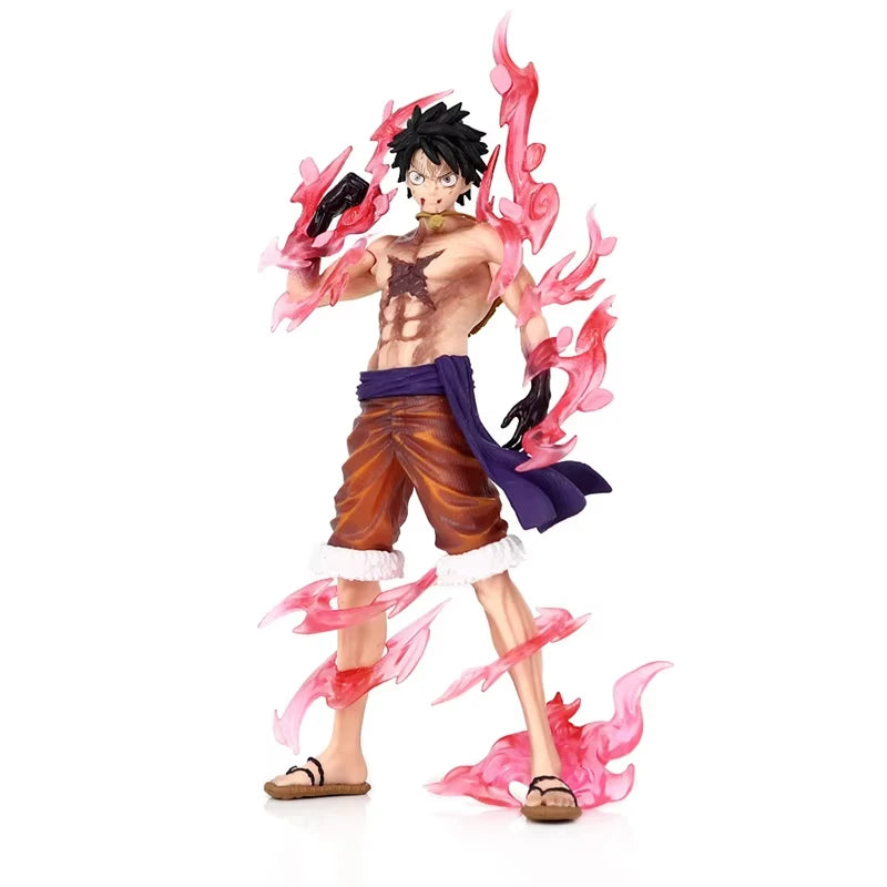 Hot One Piece Luffy Anime Figures Monkey D. Luffy Flowing Cherry Action Figures PVC Anime Collection Model Doll Toy Kid  Gift