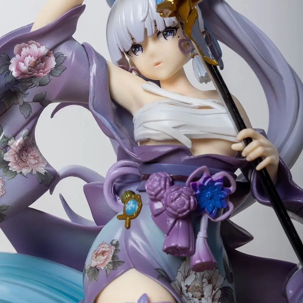 25cm Genshin Impact Anime Game Peripherals Kamisato Ayaka Princess Egret PVC Model Anime Game Figure Simulation Gift for Holiday