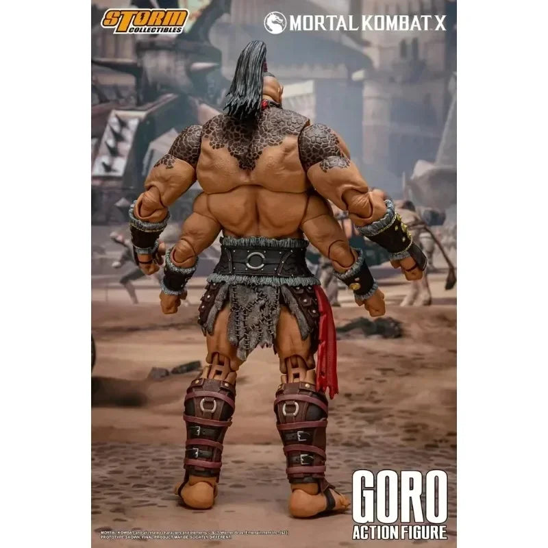 Goro Three-Head Configuration Hot Blood Original Storm Toys 1/12 Mortal Kombat X Anime Action Figures Model Toy Boys' Toy Giftx