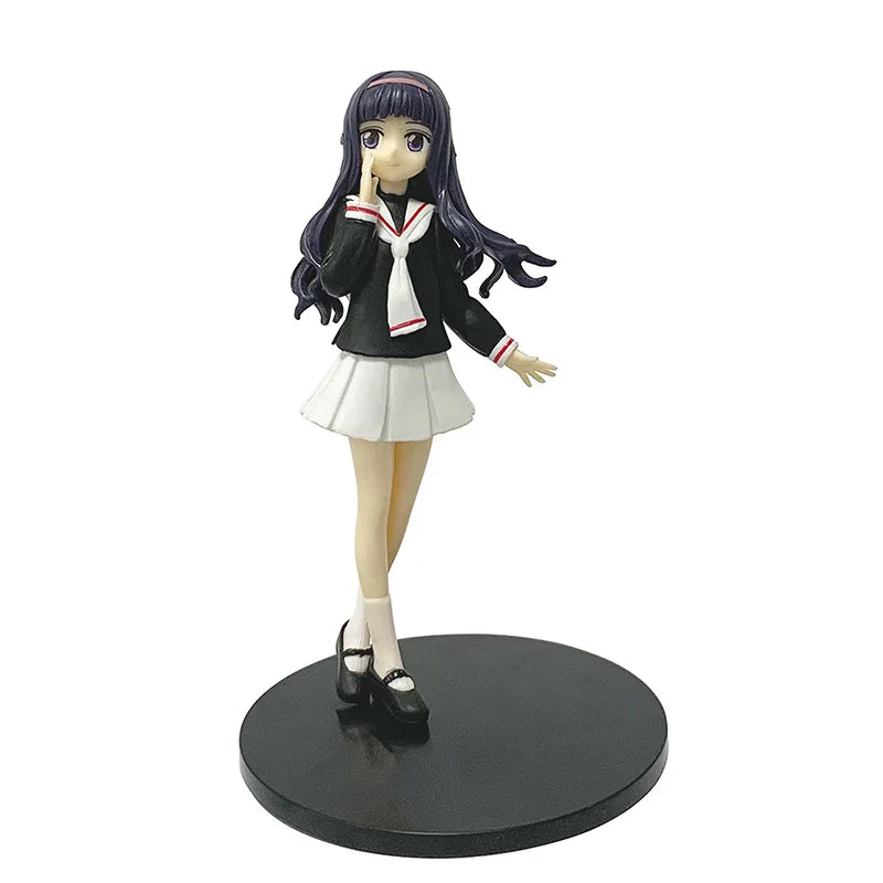 22cm Cardcaptor Sakura Sakura Kinomoto Nurse Anime Girl Figure Card Captor Sakura Kerberos Action Figure Model Doll Toys Gifts