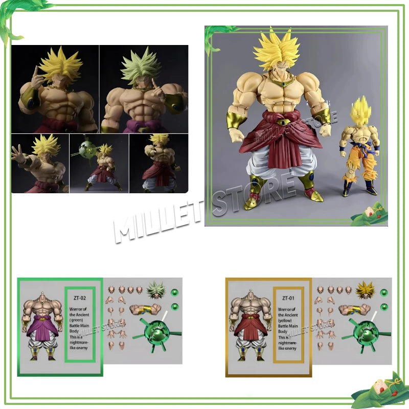 Pre-sale New ZT Studio Broly Dragon Ball Z ZT01 ZT02 ZT03 MP SHF Broly Anime Figurine Super Saiyan Figure TOYS GIFTS