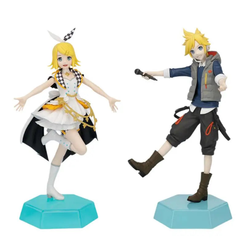 25cm Genuine SEGA DDC Hatsune Miku Project Sekai Kagamine Rin Kagamine Len Action Figure Model Toys Gift for Birthday