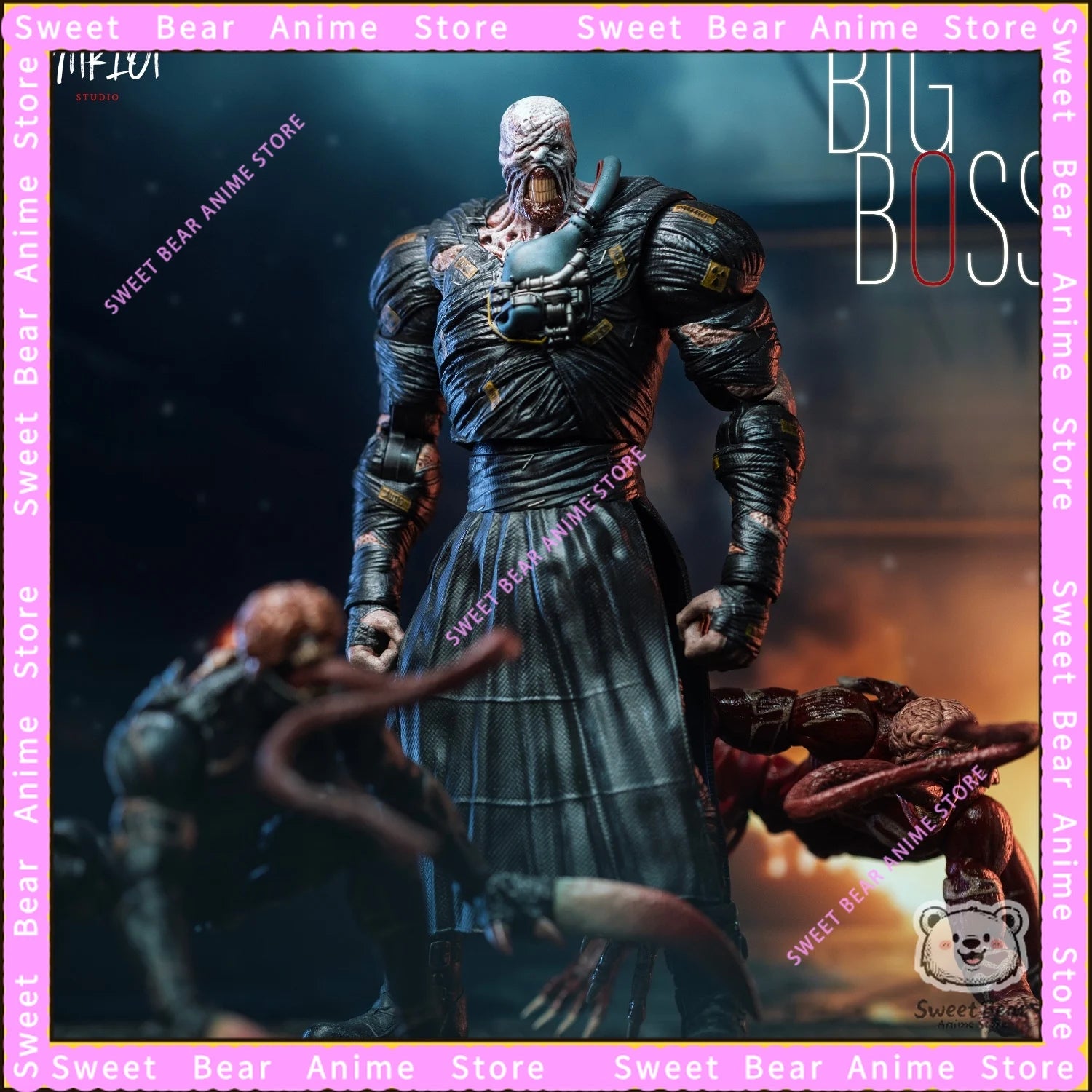 In Stock Patriot 1/12 Nemesis-T Type Tracker Resident Evil BIG BOSS Action Figure ACG Model Trendy Toy Desktop Doll Collectibles
