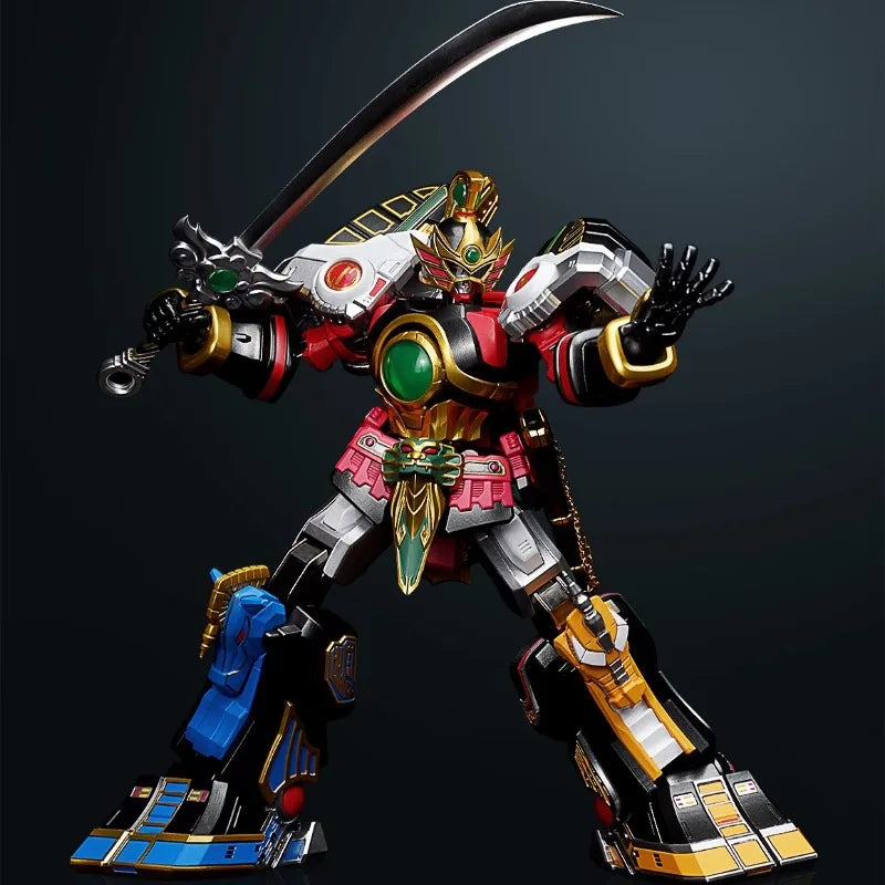 In Stock Rangers Thunderzord Raptorzord Action Figure Alloy Finished Movable Doll