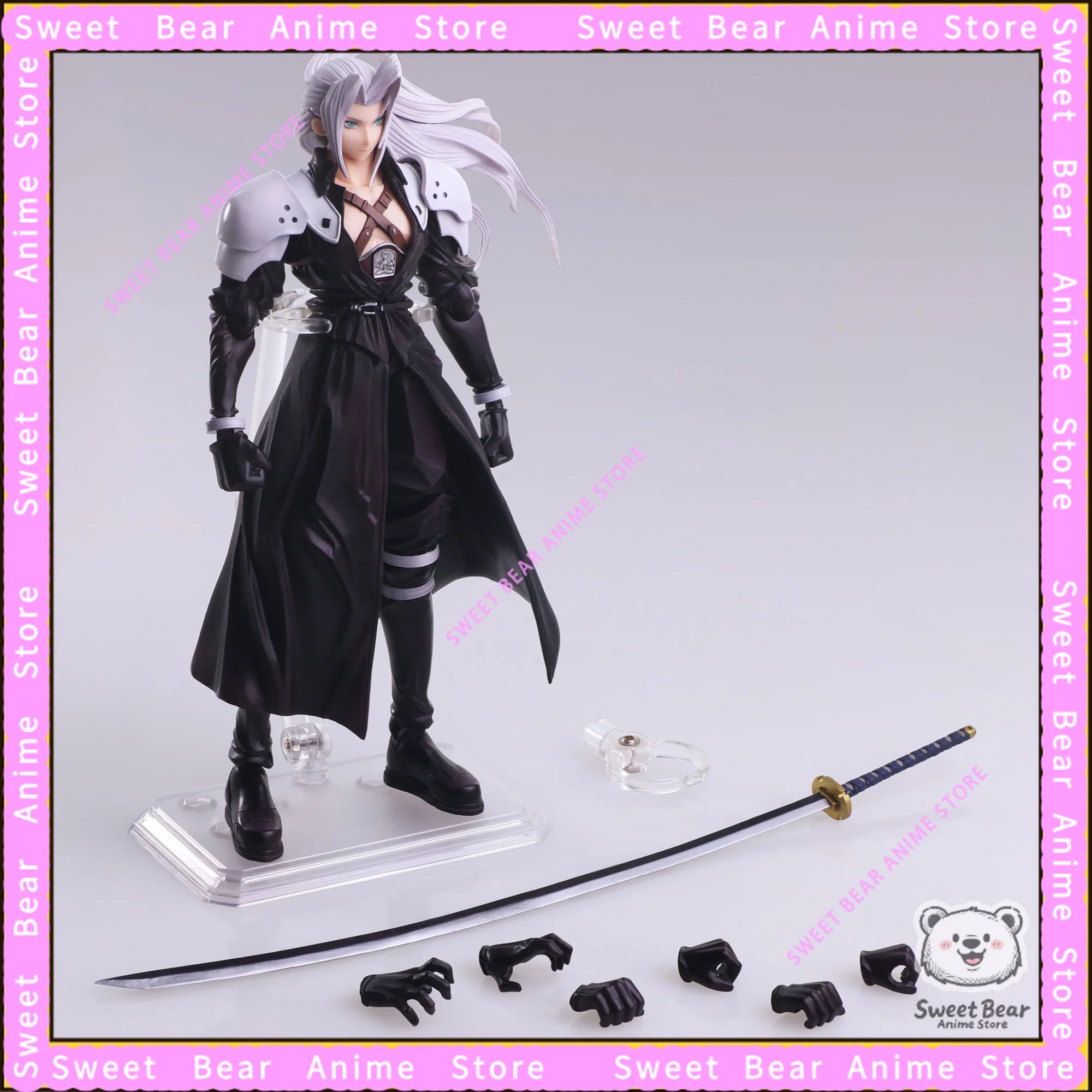 Auf Lager: Square Enix Final Fantasy VII BRING ARTS Sephiroth Actionfigur, Anime-Modell, Trendspielzeug, Schreibtischfigur, Sammlerstück.