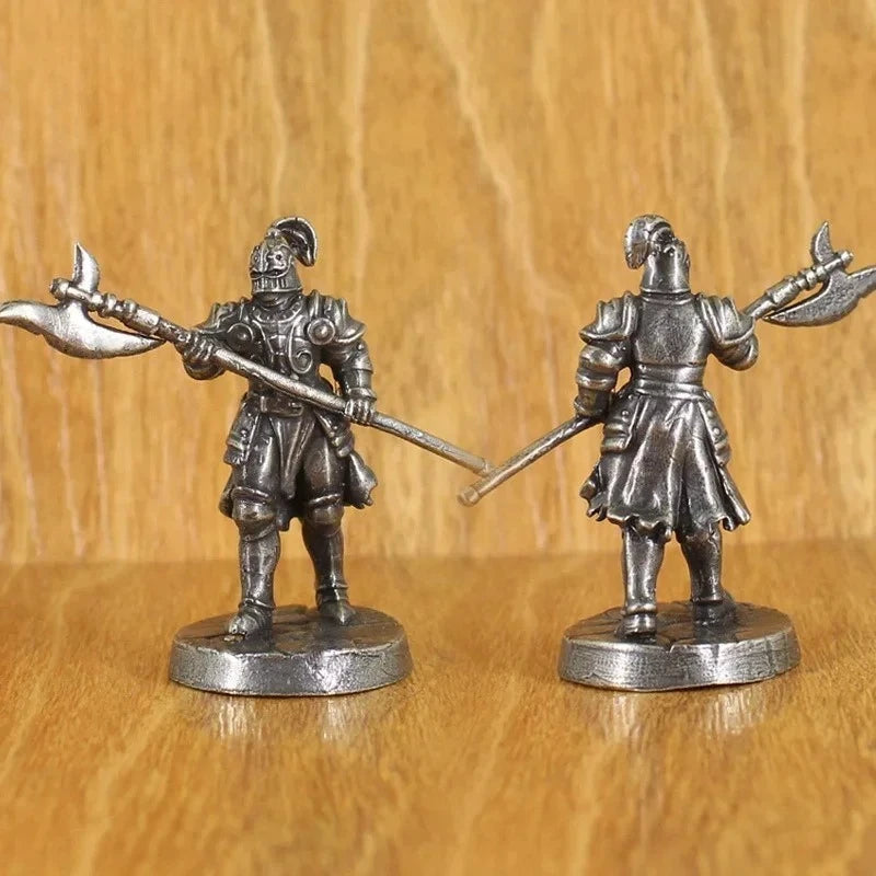 Brass knight statue, war legion soldier model, brass material, desktop decorations and collectibles, Christmas gifts