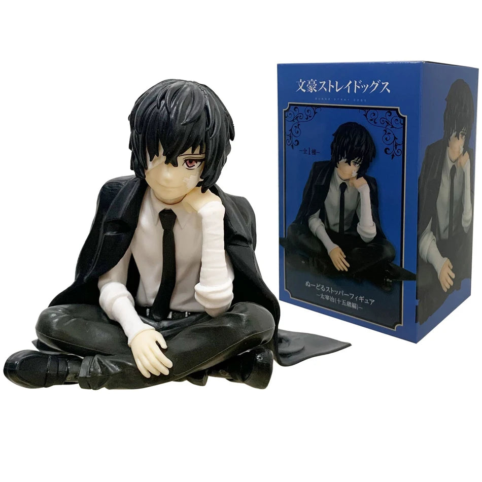 22cm bungou dogs vagrants anime figure youth dazai osamu action figure nakahara chuuya statuette pvc collection model doll toys