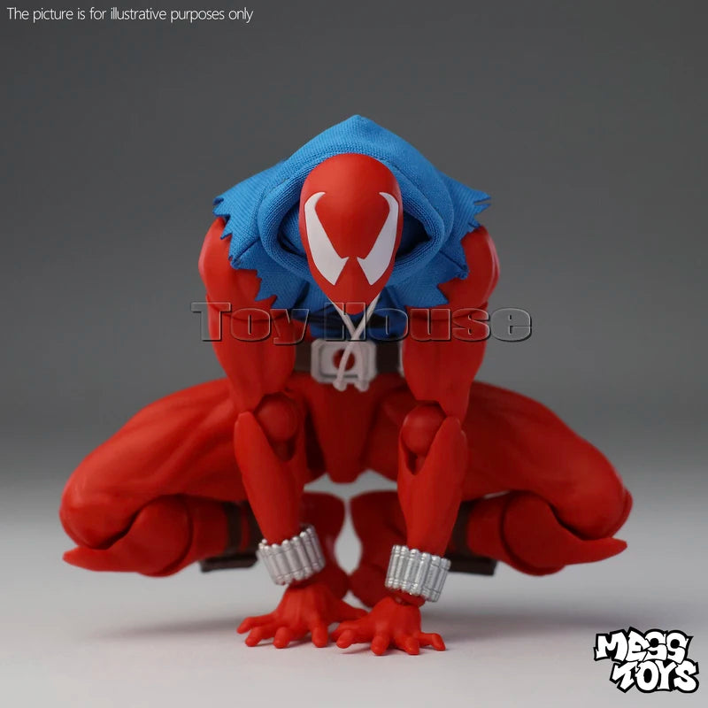 Mess Toys Genuine Spiderman Red And Blue Ultimate Spider-Man Spider Peter Kaine Parker Anime Action Figure Model Toys Gifts