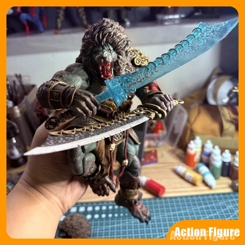 In Stock Spot Nottaa 1/12 Shiziling Leopard Green Lion Action Figure Mythical Soldier Statue Model Collectible Ornament Gift Toy