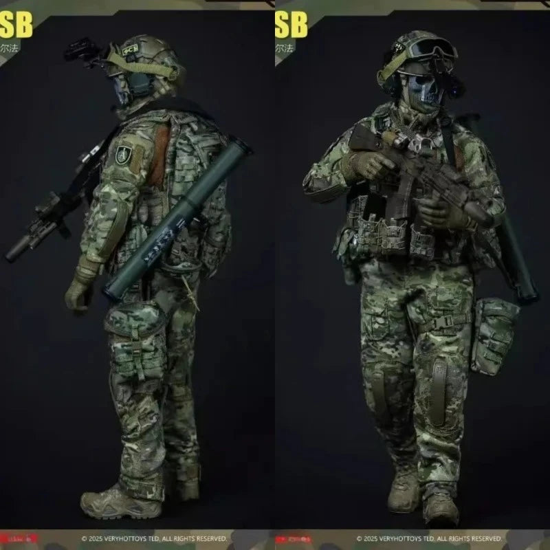 VERYHOT M002 Presale 1/6 Scale Male Russian Alpha Special Forces Clothes Set Model Fit 12'' Action Figure Body Doll Set Model