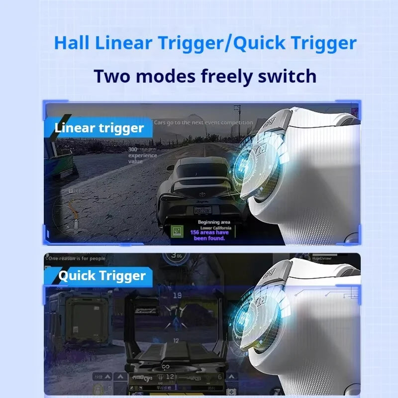 MEMO S3 Mobile Game Controller Heatsink Ergonomic 1000Hz Return Rate Hall Linear Trigger Dualmode Endurance Kaihua Micro Motion