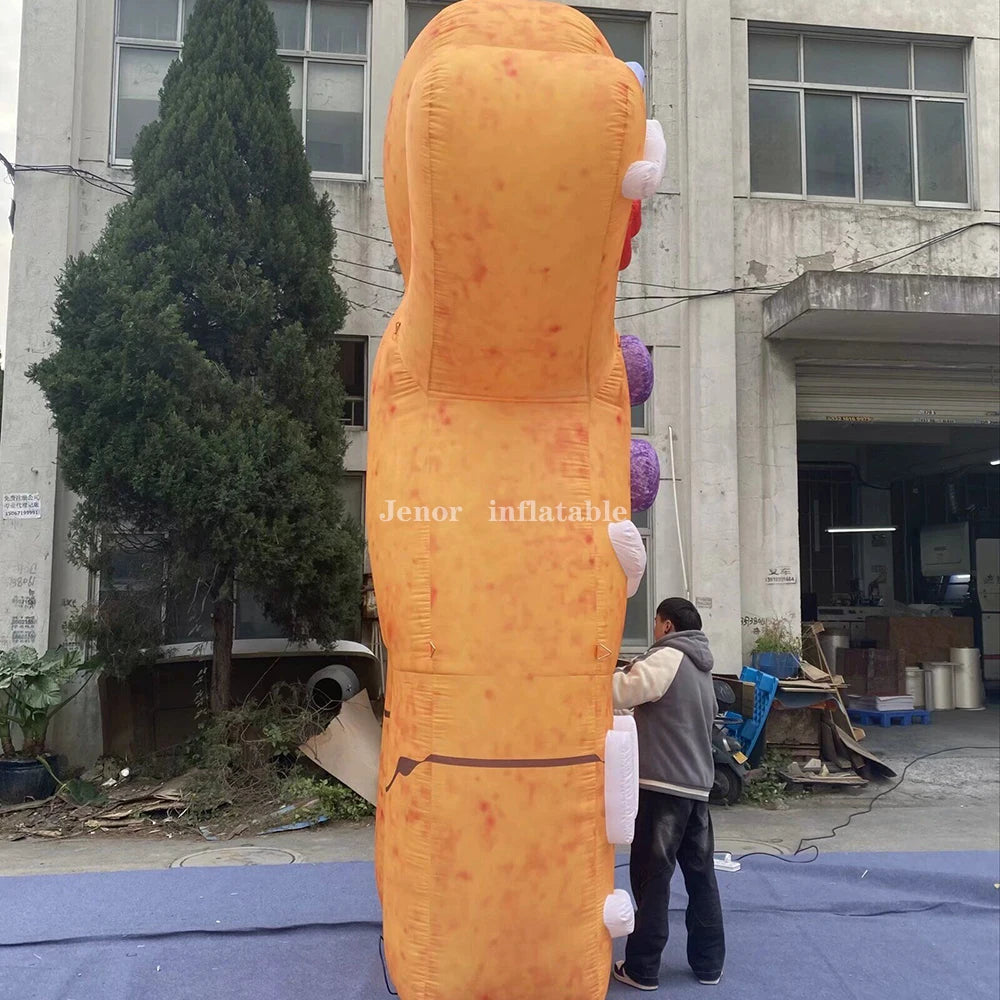 Giant Inflatable Gingerbread Man Model for Christmas Outdoor Decoration
