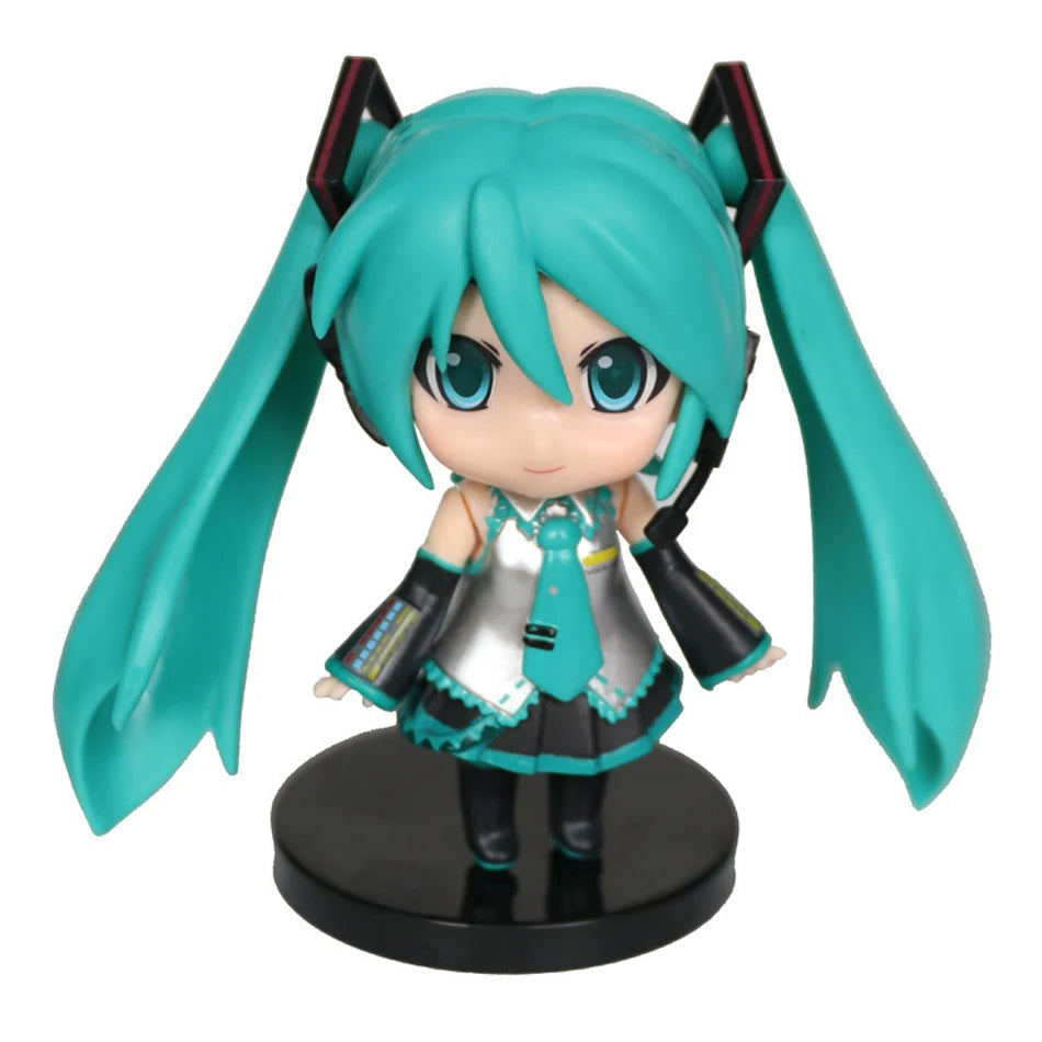 Anime Hatsune Miku Doll Model Cartoon Cute Kawaii Toys PVC Model Action Figures Car Dashboard Decoration Holiday Gift