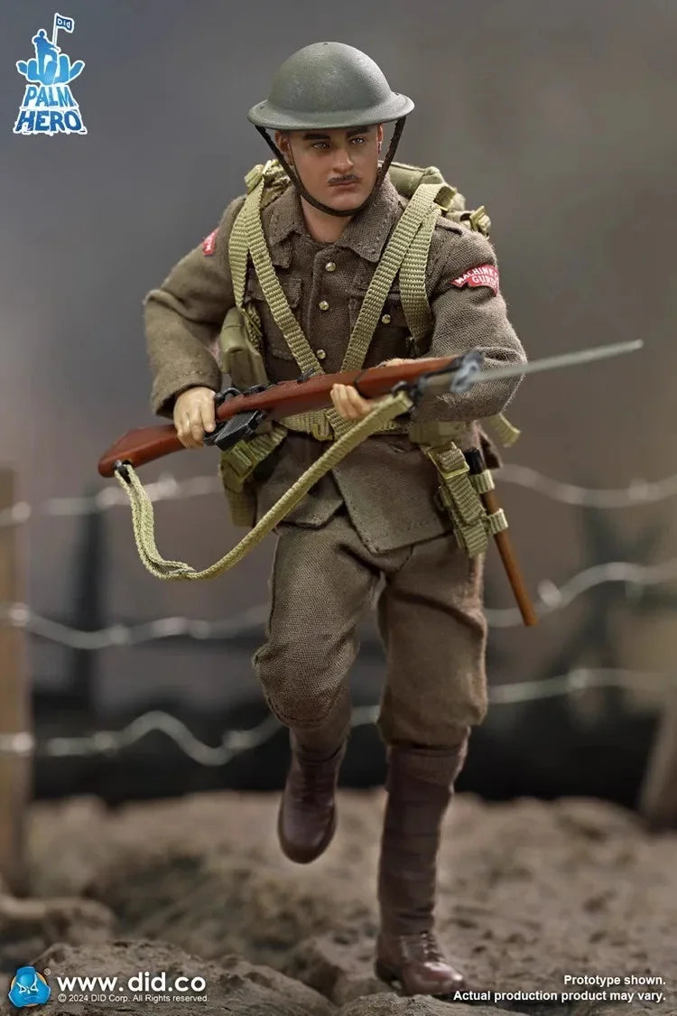 Original Genuine DID 1/12 XB80028 Soldier British Infantry Albert Brown 6'' Action Figure Doll Model Toy In Stock Collection