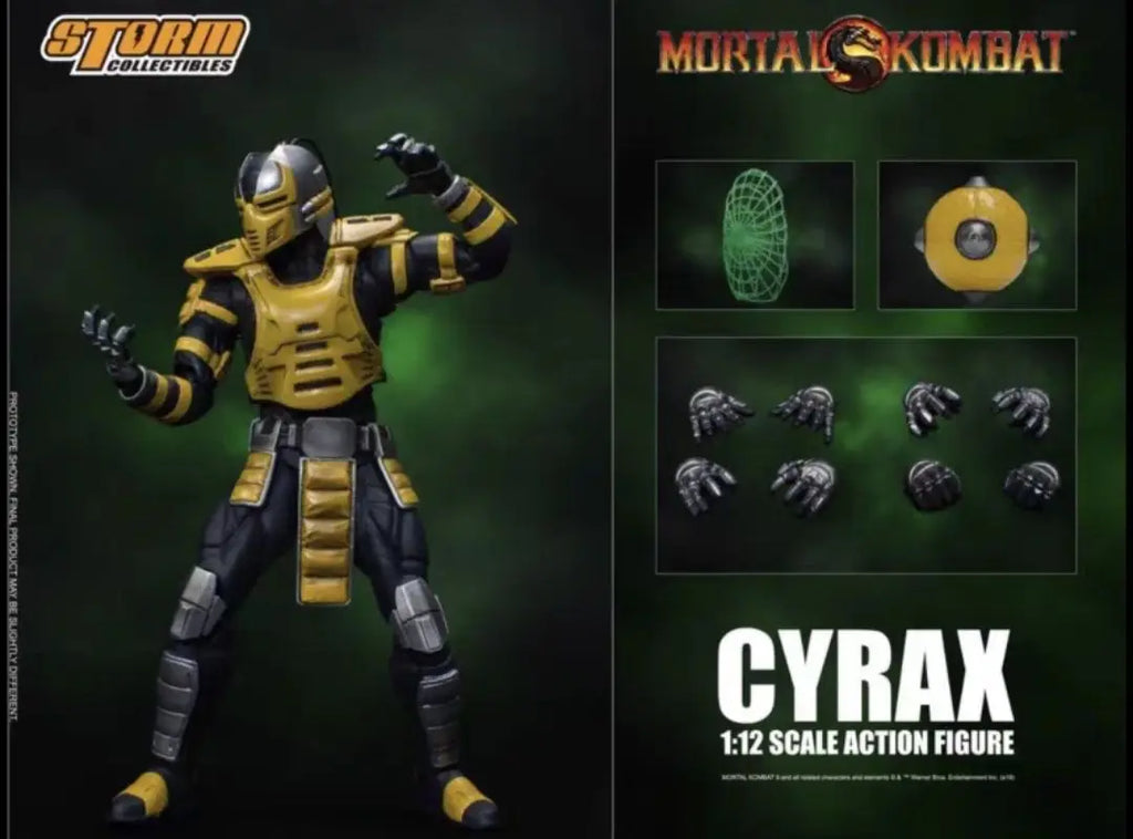 Stock Storm Toys Mortal Kombat Biomechanical Ninja Robots SMOKE CYRAX SEKTOR  1/12 Action Figure Model Collectible Gift