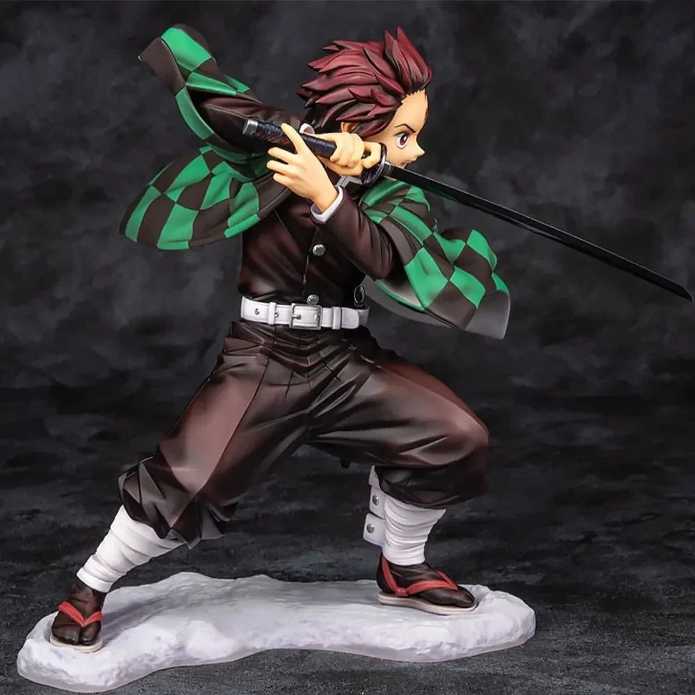 Kamado Tanjirou Figurine Demon Slayer PVC Action Figure Anime Kimetsu no Yaiba Model Kits Toys Miniatures Ornaments Garage Kits