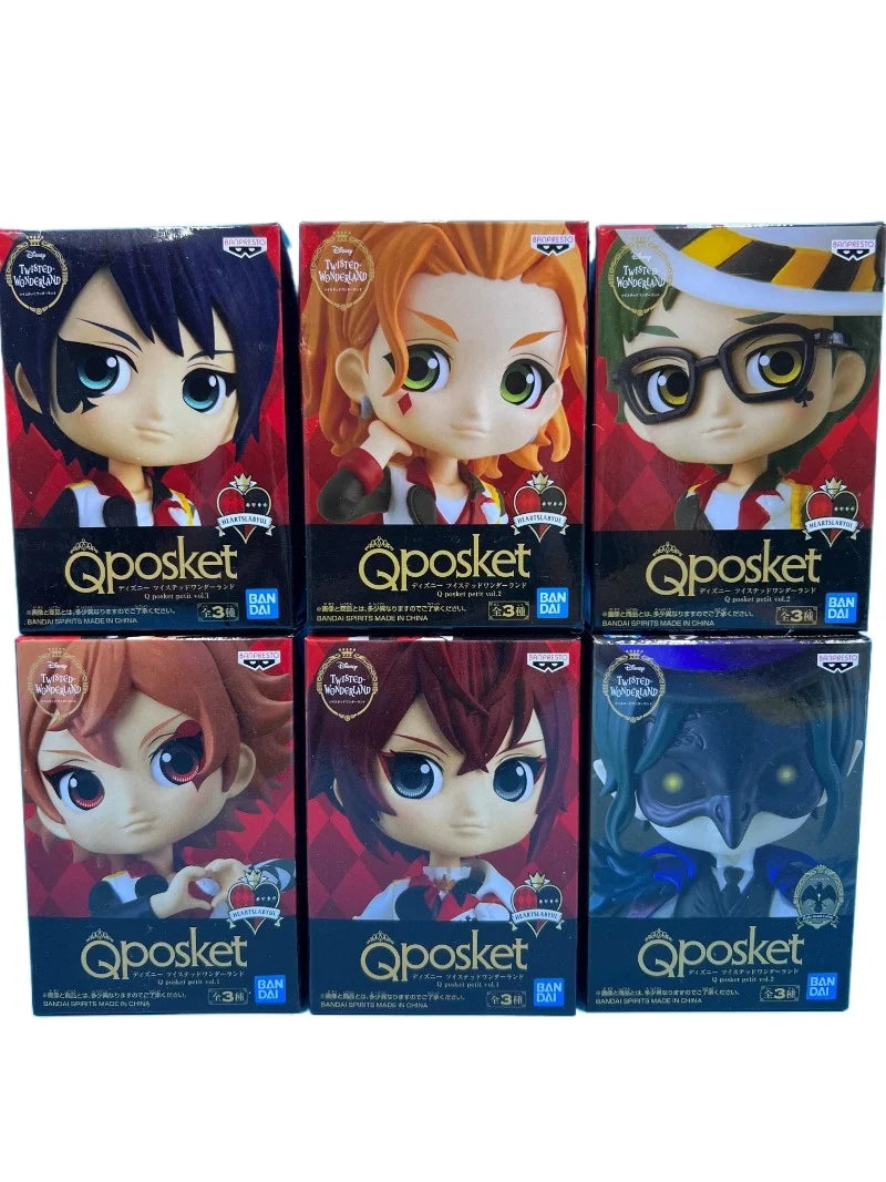 Q Posket Disney Twisted-Wonderland Collection Ornament Anime Action Figures Model Kids Toy