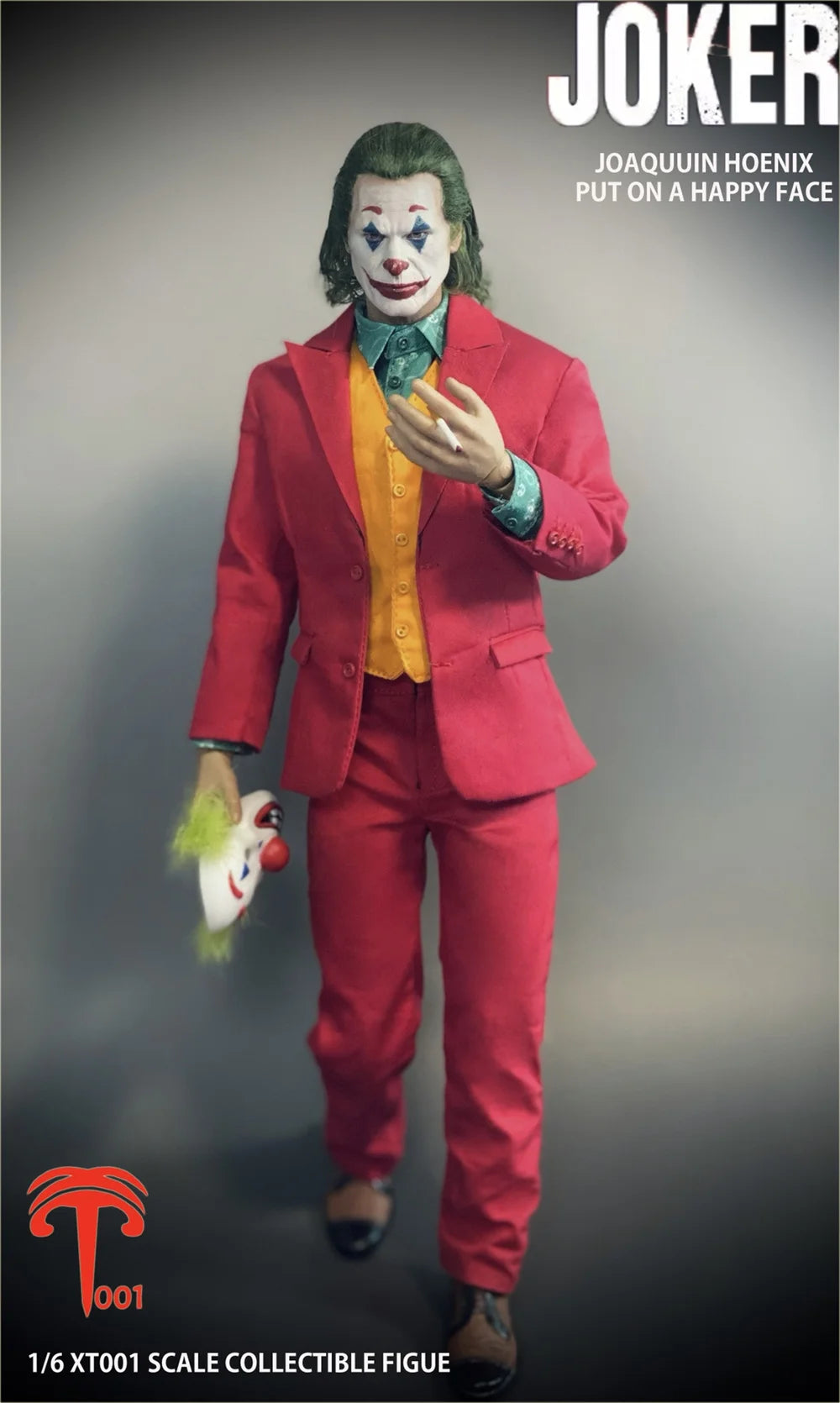 XT001 1/6 Male Figure Joaquin Phoenix Joker Full Set Moveable Action Figure Head Sculpture Hair Transplant Model Gift For Fans