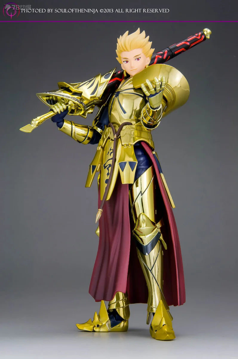 BANDAI Original Superalloy Fate Series Gilgamesh\Saber Anime Action Figure Model Toys Movable Model Ornaments Gifts for Boys