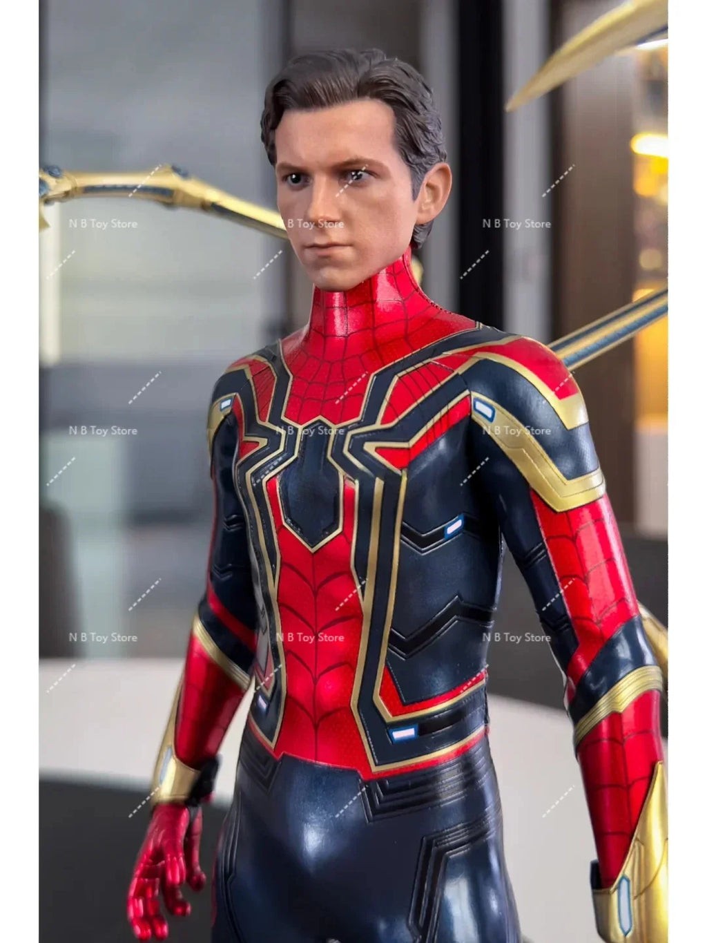 Stock Hot Toys HT 1/6 MMS542 MMS482 Hero Expedition Red and Black Spider Man Upgrade Suit Avengers Infinity War Iron Spider Man