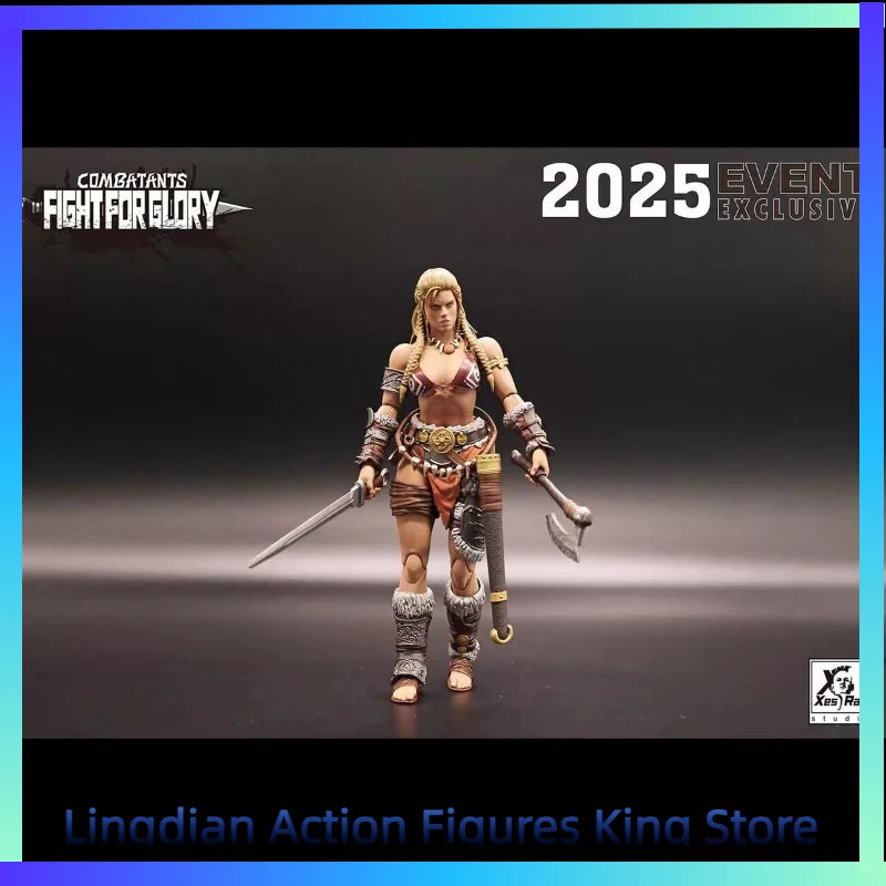 In Stock XesRay Fight for Glory 1/12 Action Figure Combatants 2025 Event Exclusive Gold Hildr 6 Inch Anime Model for Gift