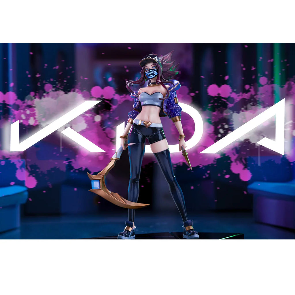 APEX INNOVATION K/DA Akali The Rogue Assassin PVC-Figur, Sammlermodell, Figur, echtes Charaktermodell, Spielzeug-Geschenksammlung