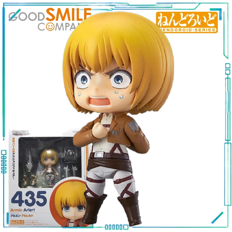 GSC Genuine NENDOROID Series Shingeki No Kyojin 1123 Zoe Hans 365 Mikasa Ackerman Q-version Humanoid and Movable Model Toys Gift
