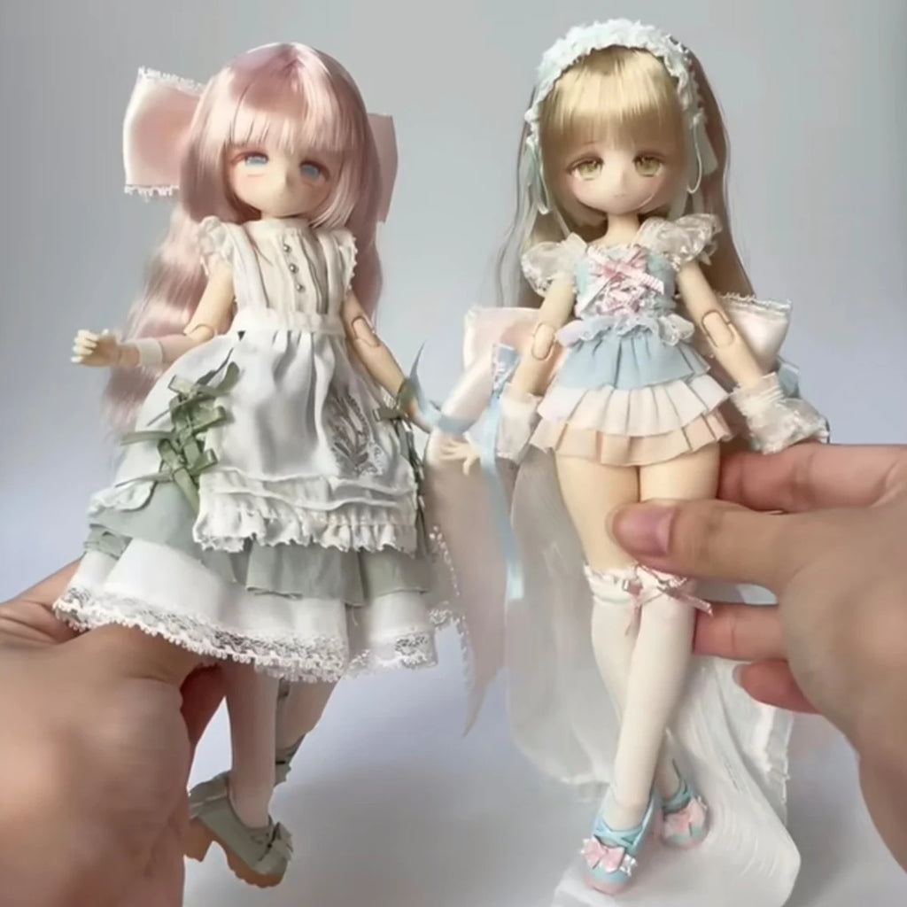 New 1/8 Mjd Joint Mobile Doll Original Momotale Girl Body Series Trendy Play Handmade Ornament Surprise Gift For Girls Toys Doll