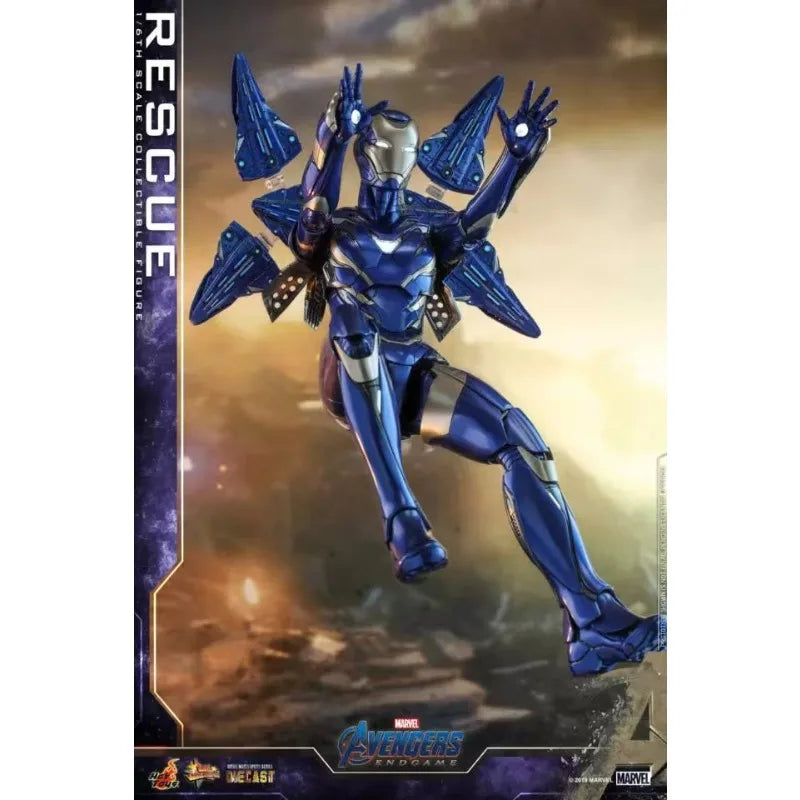 Original Hot Toys MARVEL Avengers Endgame Rescue Anime Figure Toys Collection Ornaments