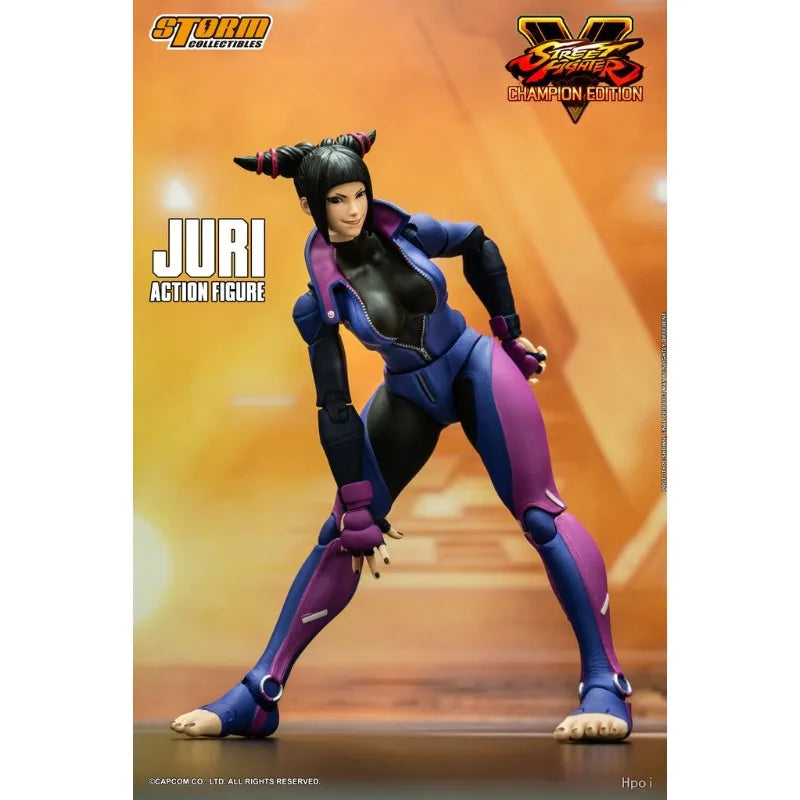 Brand New Stock Storm Toys Original 1/12 Street Fighter 5 Korean Spider Li Game Movable Doll Model Toy Boy's Gift Collection