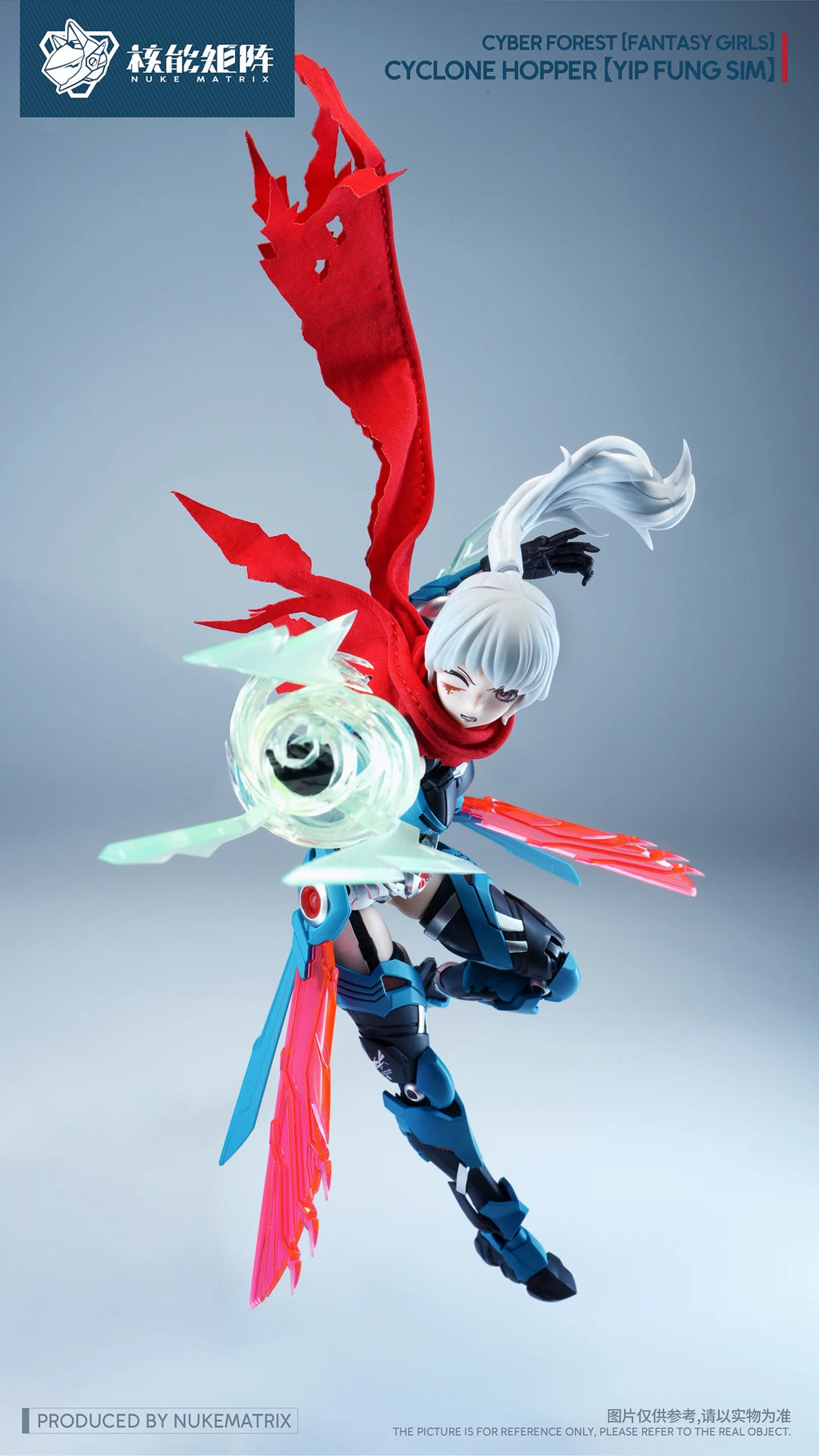 In Stock Nuclear Matrix Cyber Forest Hurricane Locust Ye Fengchan Double Body Mecha Girl Assembly Model Collectible