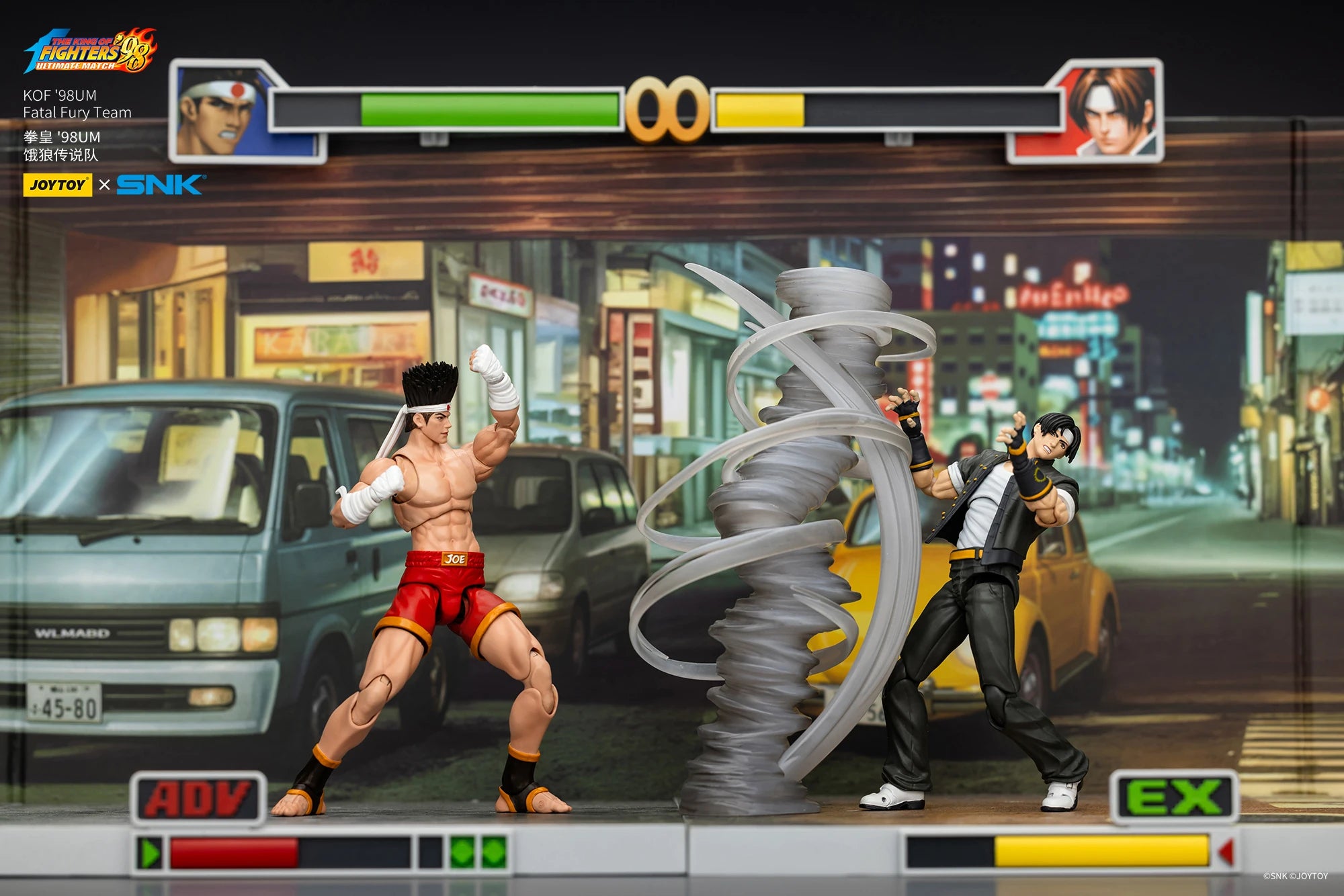 JOYTOY 1/18 Action Figure SNK KOF '98UM Fatal Fury Team Terry Bogard Andy Bogard Joe Higashi Anime Model Toys