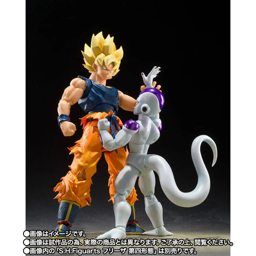 In Stock Bandai Tamashii Exclusive SHF Super Saiyan Son Goku The Furious Warrior Action Figure Toy Collectible Gift for Fans