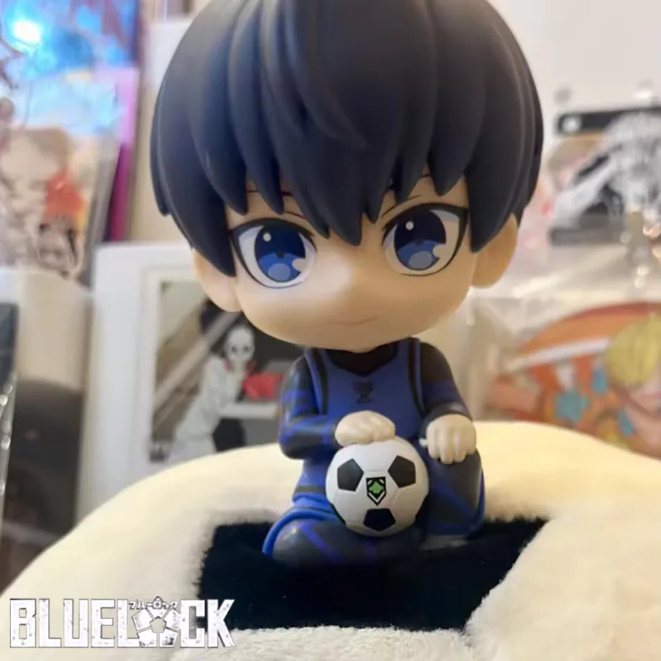9CM Blue Lock Anime Figure Q Version Nagi Seishirou Action Figure Kawaii Isagi Yoichi Figurine PVC Collection Model Doll Toy