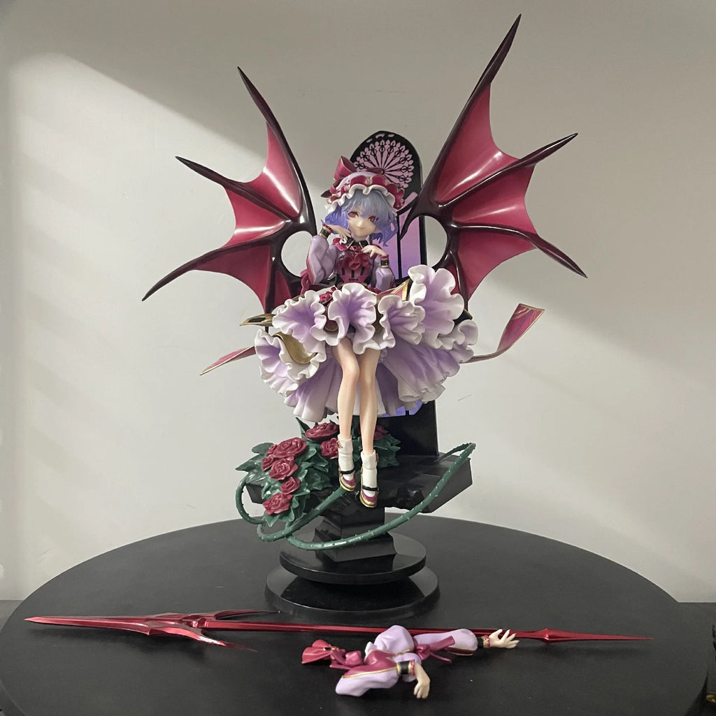 31cm Touhou Project Remilia Scarlet Vampire Game Girl Figure Model Statue Boys Collection Desktop Decoration Ornament Toys Gifts