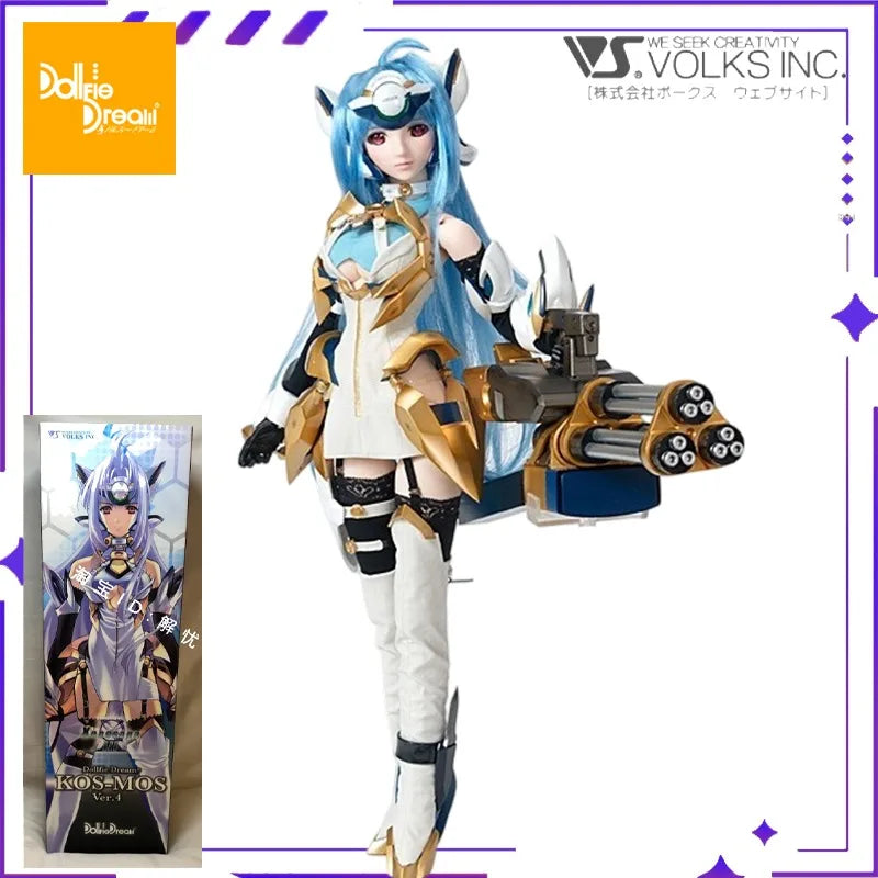 Volks Original DD (Dollfie Dream) Series 1/3 Ratio Xenosaga/ Kos MOS/Blue Cosmos/KOS-MOS Ver.4 Doll Model Handmade Toy Gift
