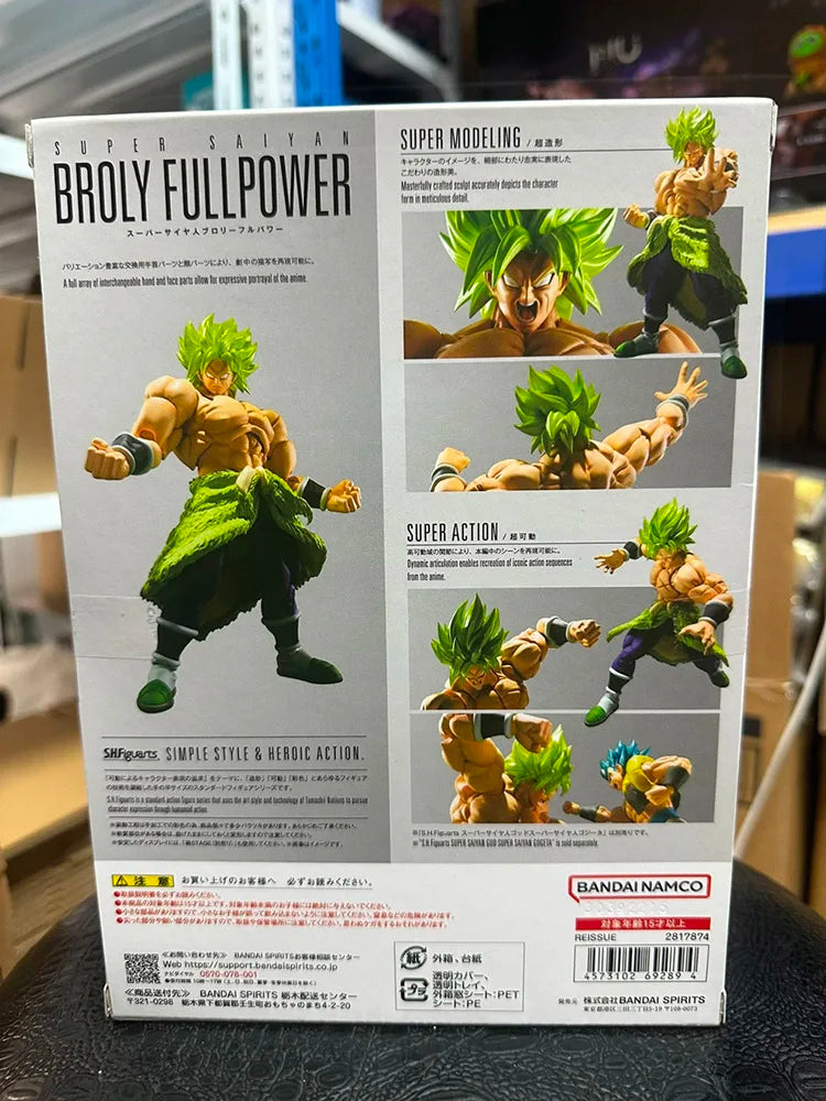 Original BANDAI S.H.Figuarts Dragon Ball Z Broli Broly Action Figure Toys PVC Model Collection Anime Figurine Doll