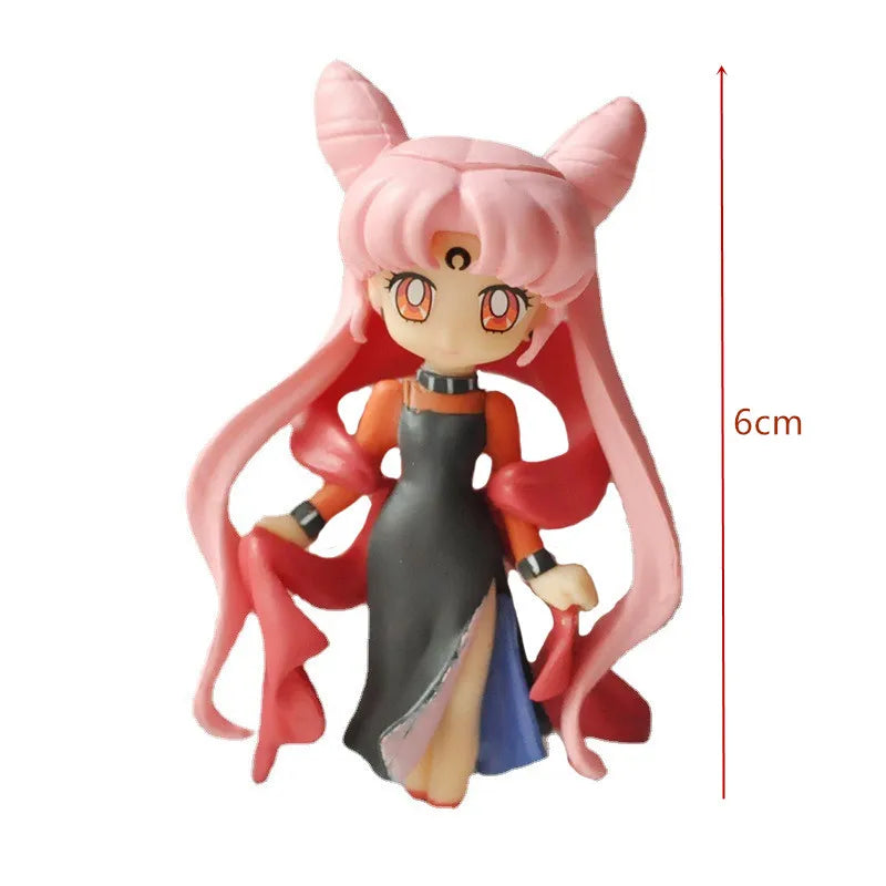 17 см Карикатура сладко момиче Sailor Moon Аниме фигурка PVC екшън аниме фигурка модел Kawaii кукла настолни орнаменти