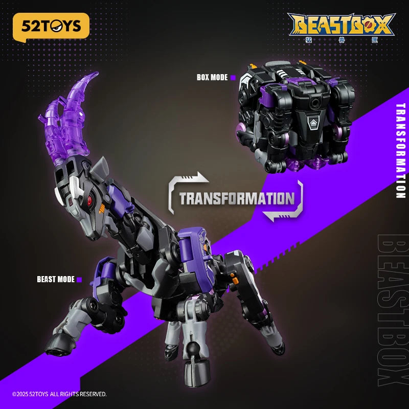52TOYS Beastbox BB-72 DIMMUBORGIR, Deformationsspielzeug, Actionfigur, Sammlerstück, umwandelbares Spielzeug, Mecha-Roboter