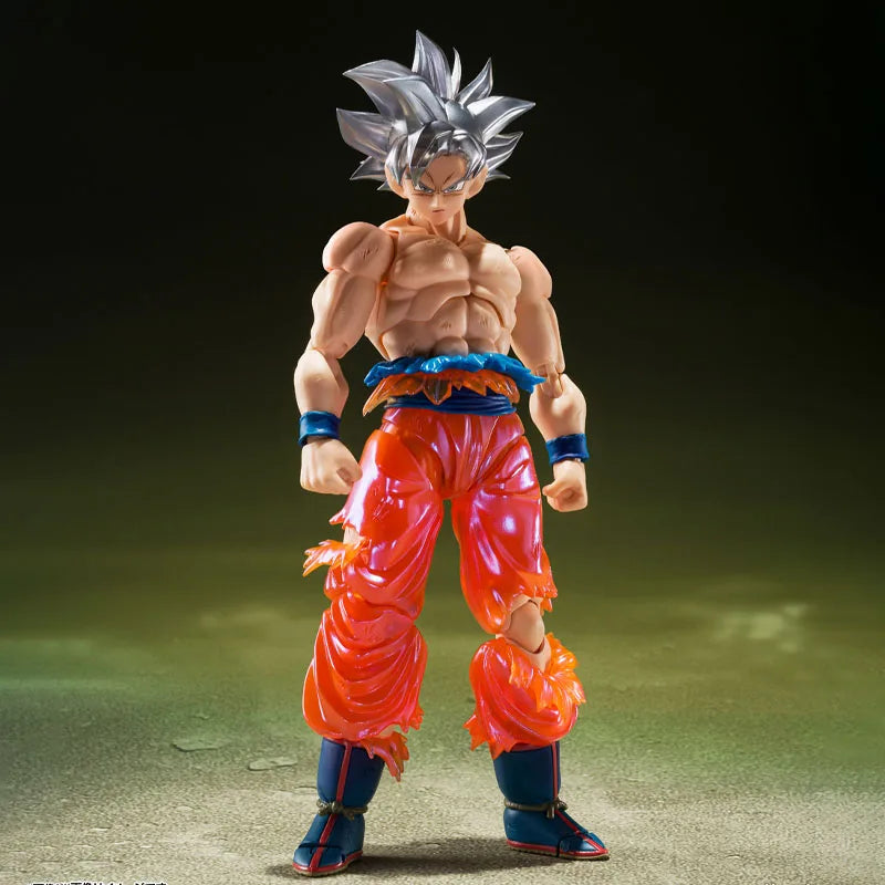 In Stock BANDAI Original S.H.Figuarts DRAGON BALL SON GOKU ULTRA LNSTINCL SHF Action Figure Model Gift forKid Foam Box Packaging
