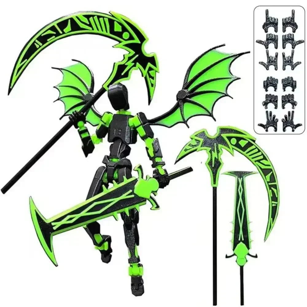 3D Printed Robot Desktop Decoration 13 Action Figure Shapeshift Robot Multi-Jointed Action Figures Upgraded Movable Robot Dummy